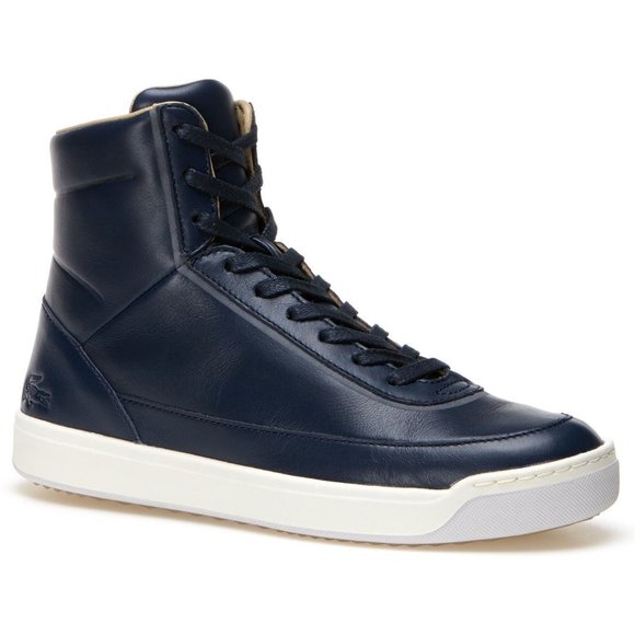 Lacoste Shoes - LACOSTE Explorateur Calf Leather High Top Shoes